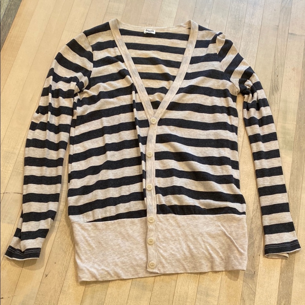 Splendid Striped Cardigan Sweater